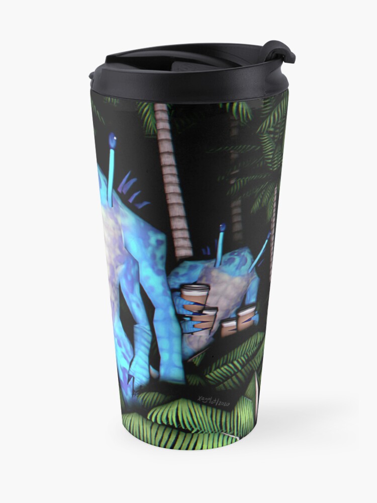 Alternate view of Aliens Getting Coffee Travel Coffee Mug