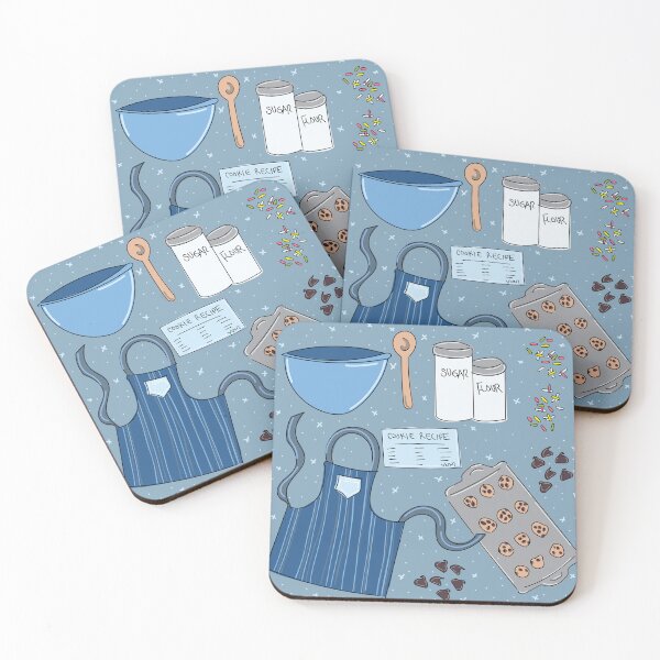 Item preview, Holiday Baking, Winter theme cute baking cookies scene. designed and sold by AngelDawnDesign.