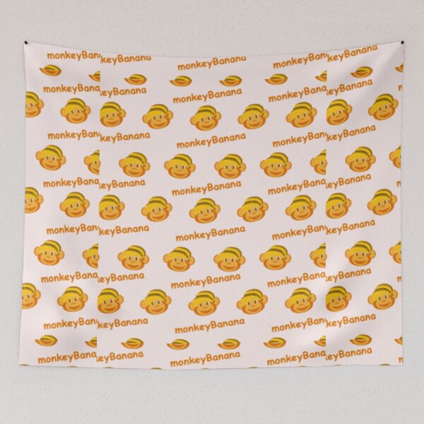 Item preview, Banana Monley Pattern designed and sold by BlissHeaven.