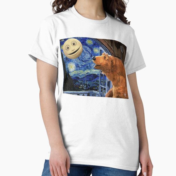 Aperçu de l'œuvre Ours dans la grande maison bleue avec la nuit étoilée créée et vendue par annmr-ia.
