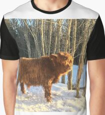 Scottish Highland Cattle Calf 1348 Graphic T-Shirt