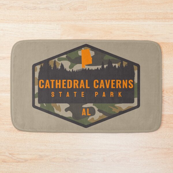 Item preview, Cathedral Caverns State Park Alabama Camouflage Forest Badge designed and sold by palmettodigital.