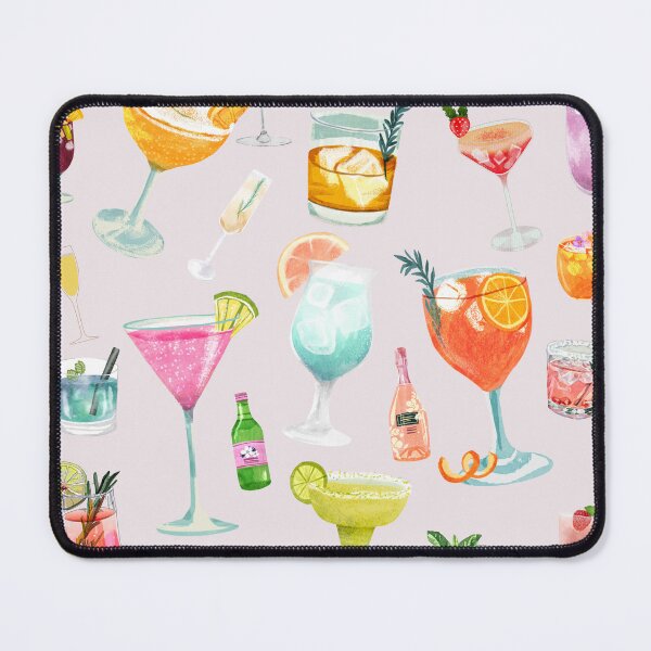 Item preview, Pretty Cocktail Art Collage  designed and sold by Femme Pastel Collective.