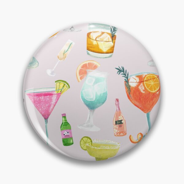 Item preview, Pretty Cocktail Art Collage  designed and sold by Femme Pastel Collective.