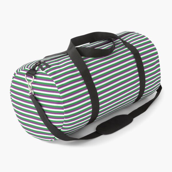 Suffragettes | Purple White Green | Stripes | Women's Rights | Duffle Bag