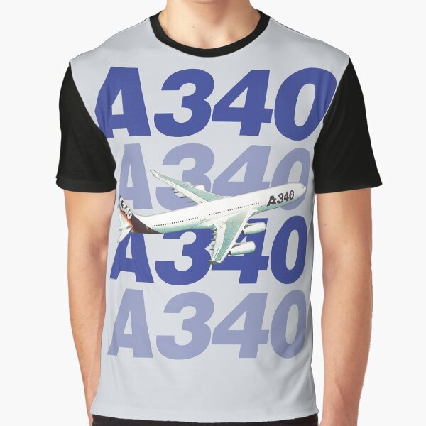 Vista previa del artículo con la obra «A340 en vuelo», diseñado y vendido por dudutbrito.