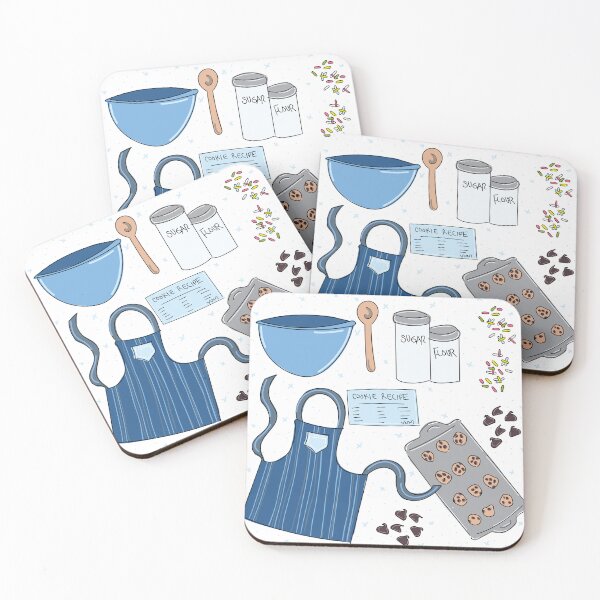 Item preview, Holiday Baking, Winter theme cute baking cookies scene. designed and sold by AngelDawnDesign.
