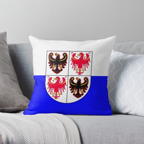 Flag of Trentino South Tyrol Throw Pillow