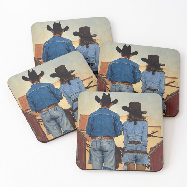 Item preview, Cowboy and Cowgirl Couple in the Old West designed and sold by No1Equestrian.