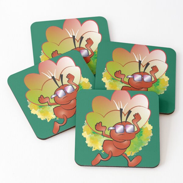 Item preview, Worker ant with glasses and a flower designed and sold by WorkerAnts.