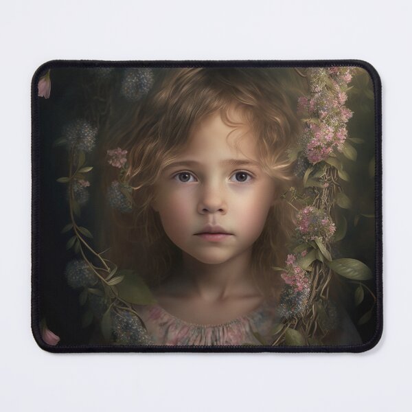 Item preview, A Young Girl Wearing a Garland of Flowers designed and sold by Daniel Leighton.