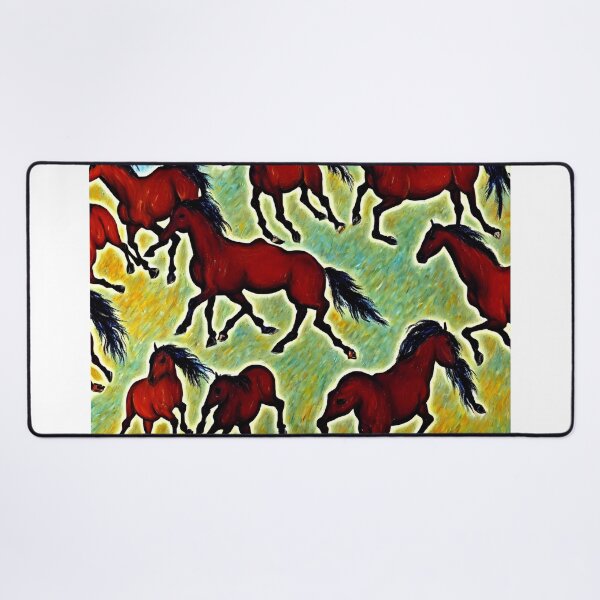Item preview, horses running in a field designed and sold by David-Howells.