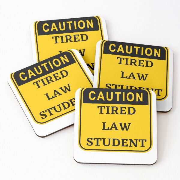 Item preview, CAUTION Tired Law Student  designed and sold by Katherine Winner.