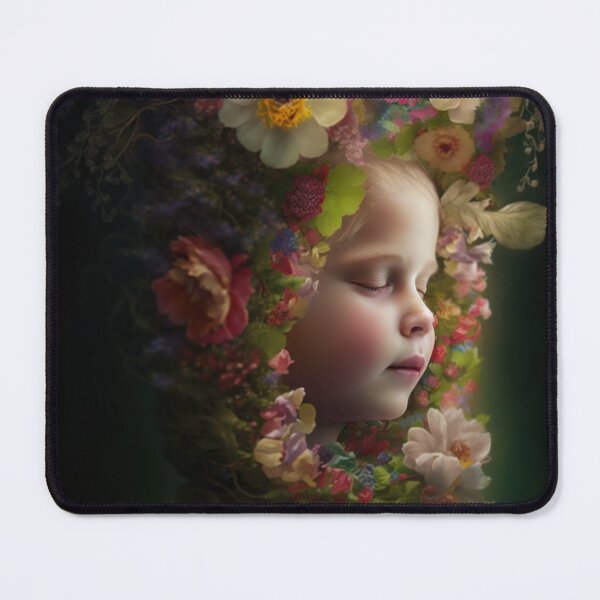 Item preview, Young Girl Wearing a Garland of Flowers designed and sold by Daniel Leighton.