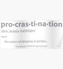 PROCRASTINATION Poster