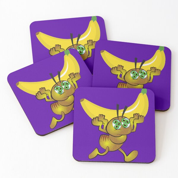 Item preview, Mutant worker ant with a banana designed and sold by WorkerAnts.