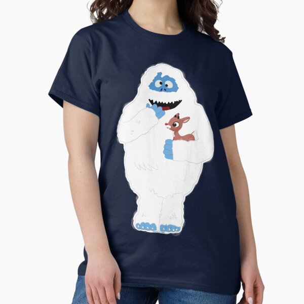 Item preview, Classic Christmas Abominable Snowman with Rudolph © GraphicLoveShop designed and sold by Graphic Love Shop.