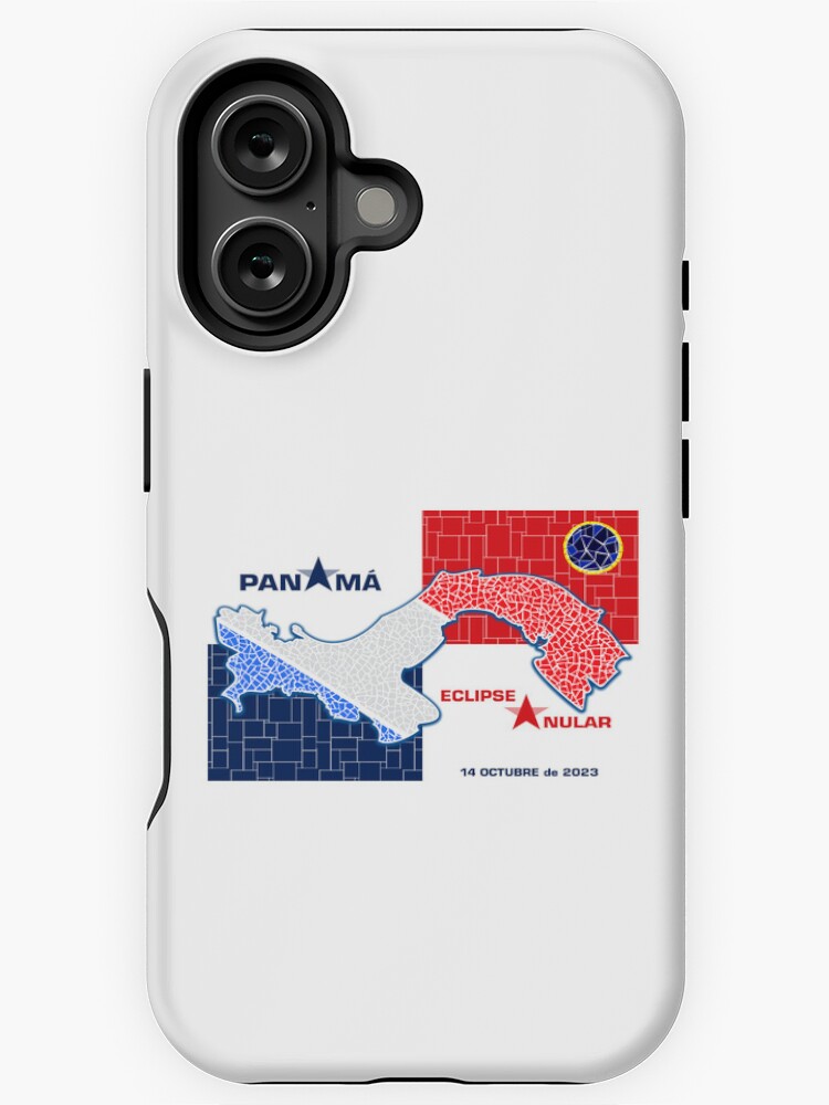 Thumbnail 1 of 4, iPhone Case, Panama Annular Eclipse 2023 designed and sold by Eclipse2024.