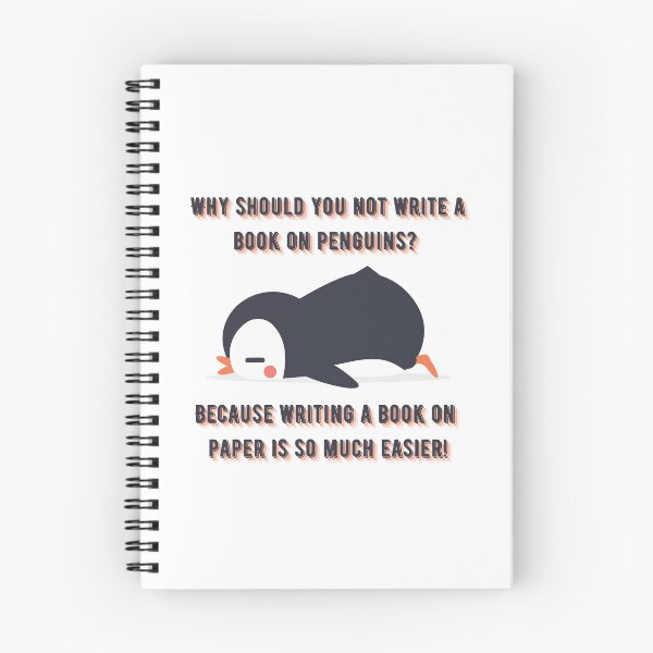Item preview, Why should you not write a book on penguins? designed and sold by AR-Daydreams.