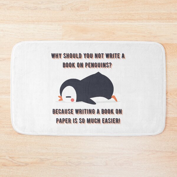 Item preview, Why should you not write a book on penguins? designed and sold by AR-Daydreams.