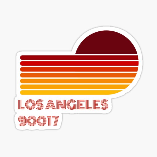 los-angeles-90017-zip-code-gift-sticker-for-sale-by-piordesign