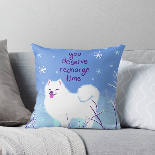Item preview, "You Deserve Recharge Time" FLOOFY Samoyed Dog designed and sold by thelatestkate.