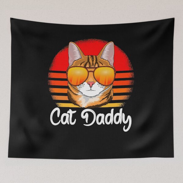 Item preview, Cat Daddy Vintage Cat Retro designed and sold by Ibu83.
