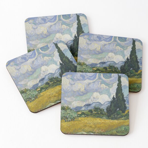 Item preview, Wheat Field with Cypresses | Vincent van Gogh | 1889 Post-Impressionism Art designed and sold by CJET.
