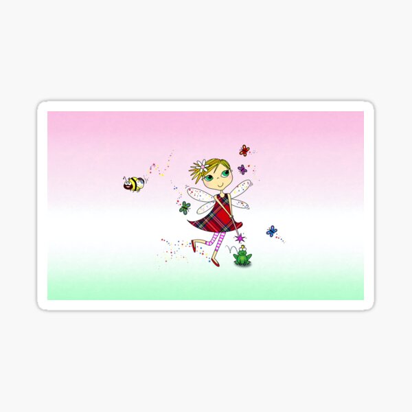 Cute Fairy Cartoon - Little Girls Dream Sticker