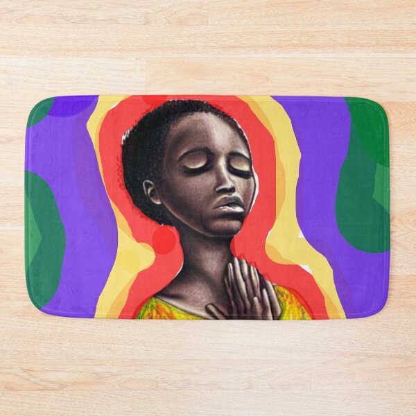 Item preview, Praying Black Girl Abstract Art designed and sold by Rell1970.