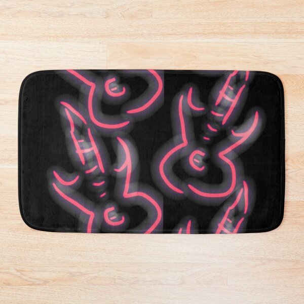 Item preview, Red neon guitar illustration  designed and sold by WorldOfWendyArt.