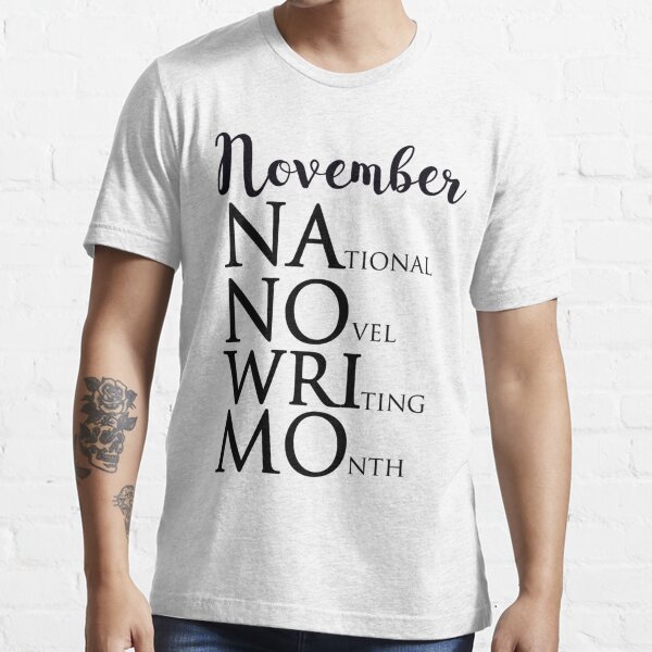 "NANOWRIMO" Tshirt for Sale by thatbookgal Redbubble nanowrimo t