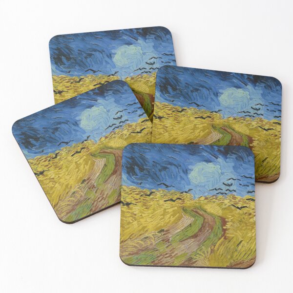 Item preview, Wheatfield with Crows | Vincent van Gogh | 1890 Post-Impressionism Landscape Art designed and sold by CJET.