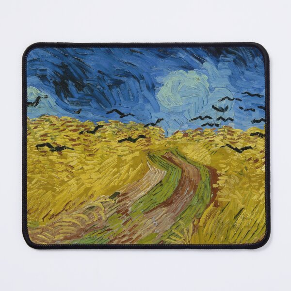 Item preview, Wheatfield with Crows | Vincent van Gogh | 1890 Post-Impressionism Landscape Art designed and sold by CJET.