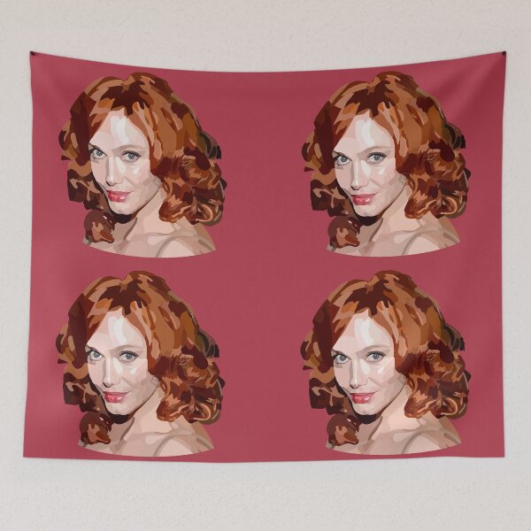 Item preview, Christina Hendricks Hand Drawn Digital Art designed and sold by Lartheviking.