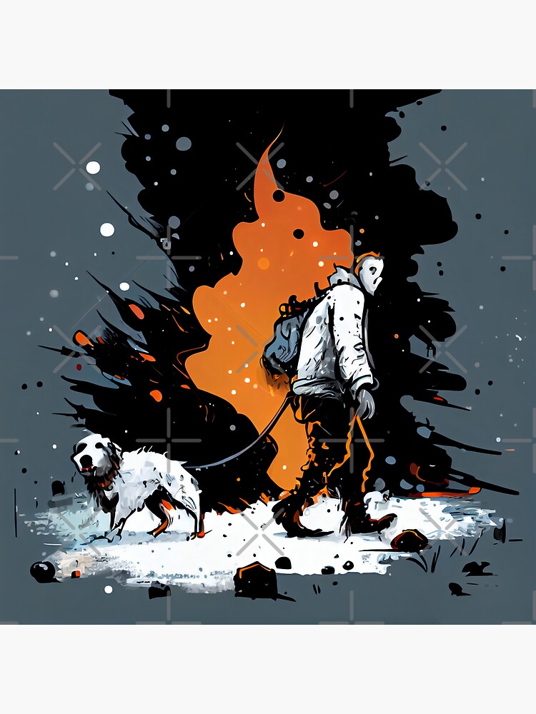 "Hashtag The Dog Walk (Graphics only)" Sticker for Sale by happymeld Redbubble