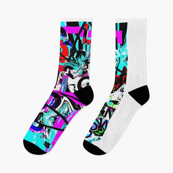 Item preview, Chaotic Abstract glitch artwork vibrant  designed and sold by TipTopTapo.