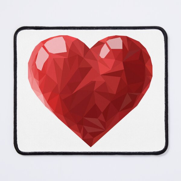 Item preview, Geometric Red Heart  designed and sold by Feather n'  Ink.