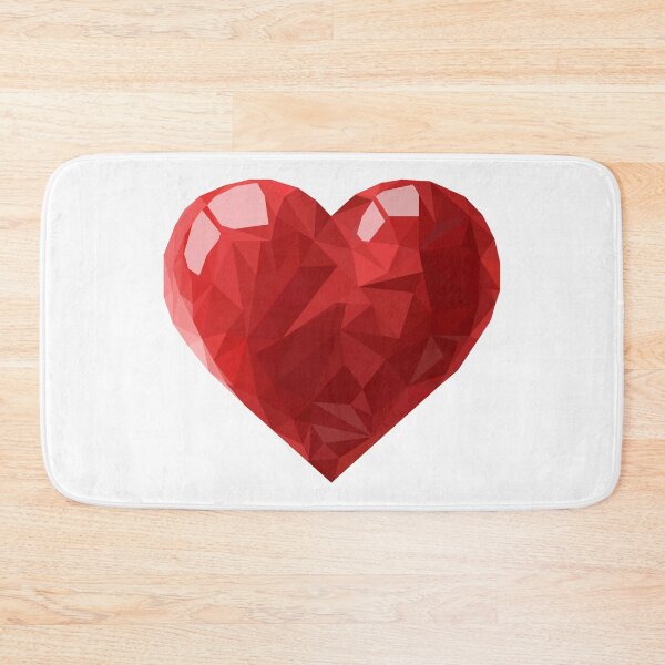 Item preview, Geometric Red Heart  designed and sold by Feather n'  Ink.