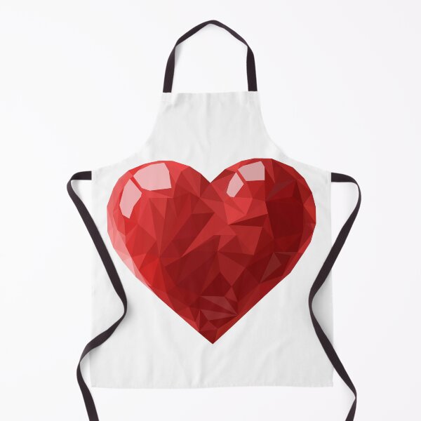 Item preview, Geometric Red Heart designed and sold by Feather n' Ink.