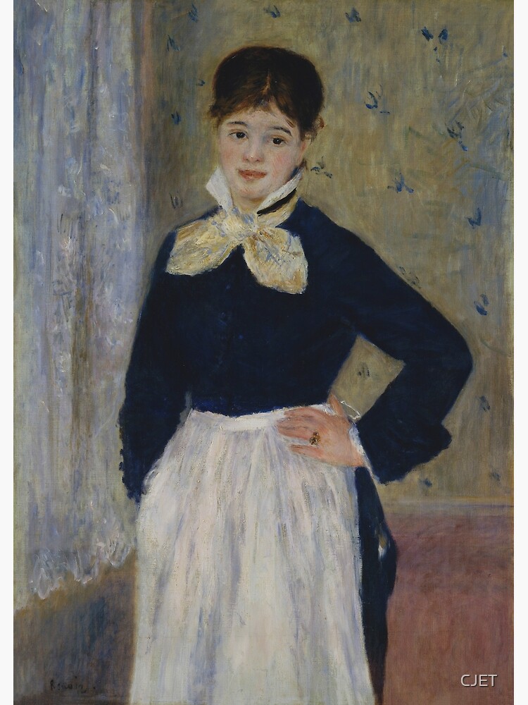 Young Woman (La Servante), Auguste Renoir, 1875 Impressionism Art Poster  for Sale by CJET