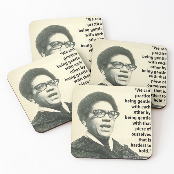 Item preview, Audre Lorde Quote We can practice being gentle designed and sold by sourceoflife.