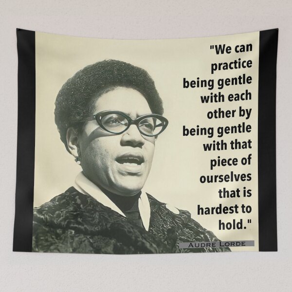 Item preview, Audre Lorde Quote We can practice being gentle designed and sold by sourceoflife.