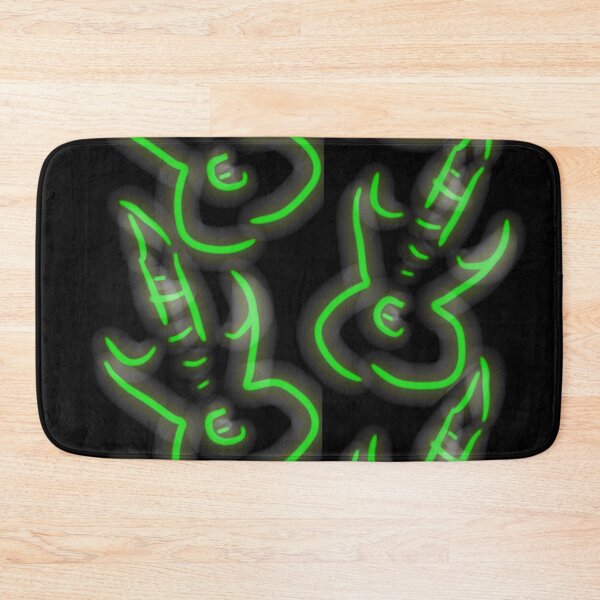 Item preview, Green neon guitar illustration  designed and sold by WorldOfWendyArt.