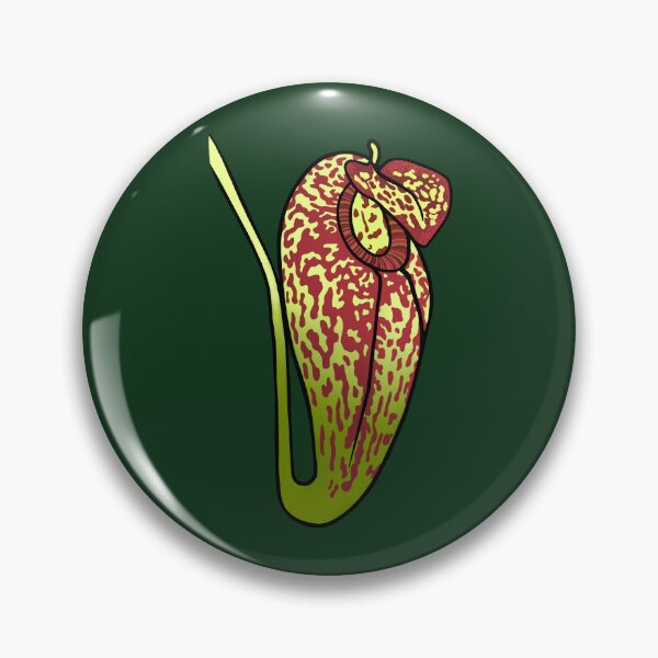 Item preview,  Nepenthes Aristolochioides Carnivorous Pitcher Plant on Dark Green designed and sold by NepenthesArt.