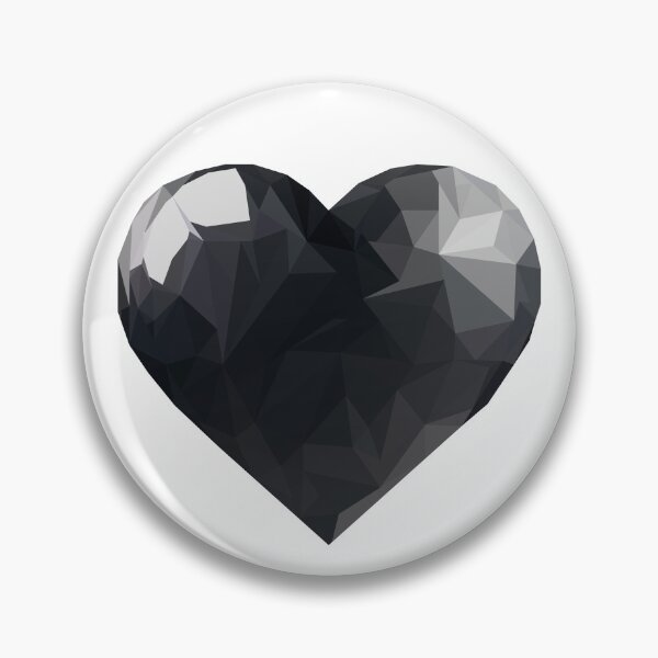 Item preview, Geometric Black Heart  designed and sold by Feather n'  Ink.