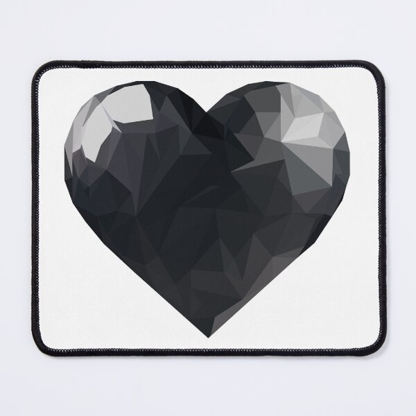 Item preview, Geometric Black Heart  designed and sold by Feather n'  Ink.