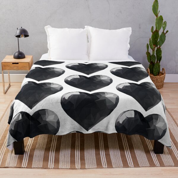 Item preview, Geometric Black Heart designed and sold by Feather n' Ink.