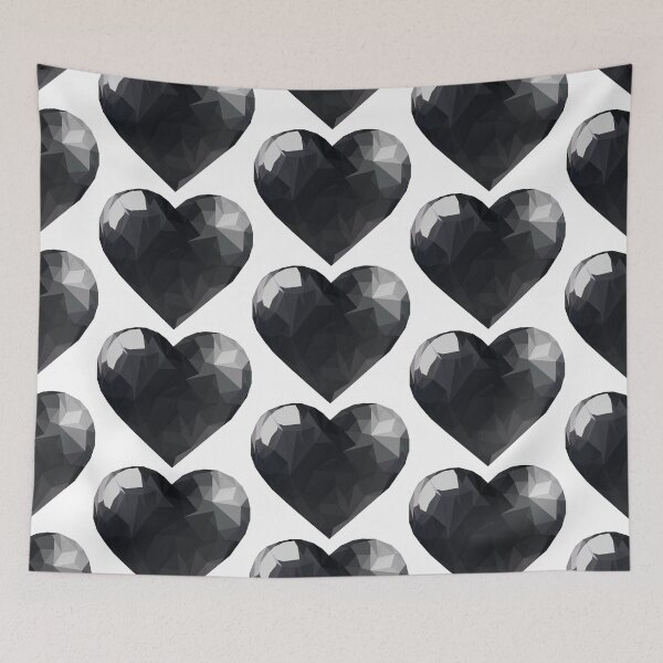 Item preview, Geometric Black Heart  designed and sold by Feather n'  Ink.