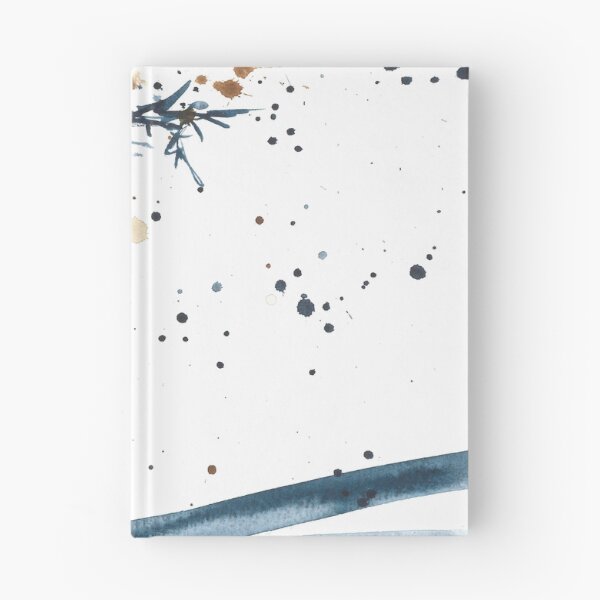 Item preview, Calm blue cool abstract watercolor landscape, tree designed and sold by anaozzart.